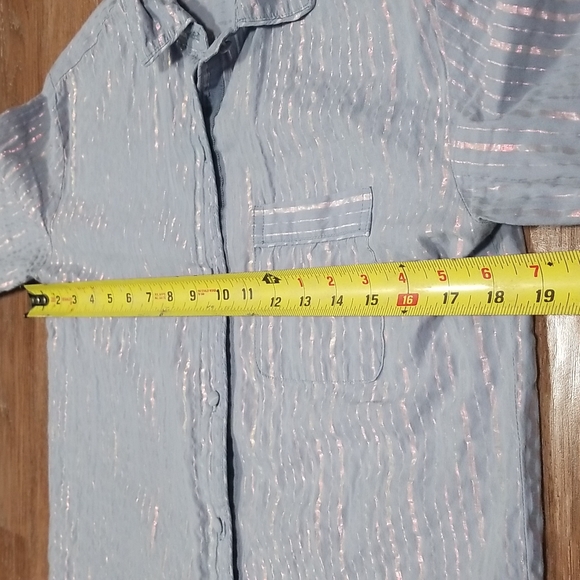 (XS) Victoria's Secret Metallic Long Sleeve Business Casual Lightweight Office - Picture 7 of 9
